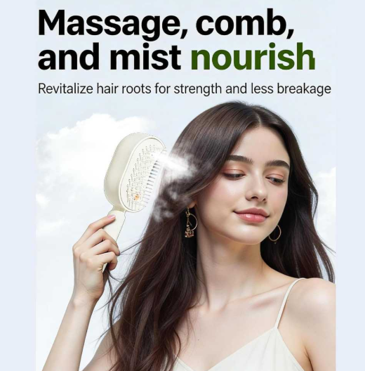Steam Brush | Rechargeable Detangling Tool with Oil