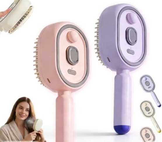 Steam Brush | Rechargeable Detangling Tool with Oil